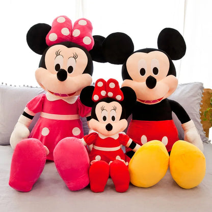 35-100cm Disney Couples Mickey Mouse Minnie Kawaii Plush Toys Children Gifts Plush Toys Doll Birthday Gift For Girlfriend Girls