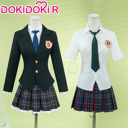 Stocking/Panty Cosplay Costume Anime Cosplay 【S-2XL】DokiDoki-R Female Cute School Uniform Stocking Panty Cosplay Plus Size
