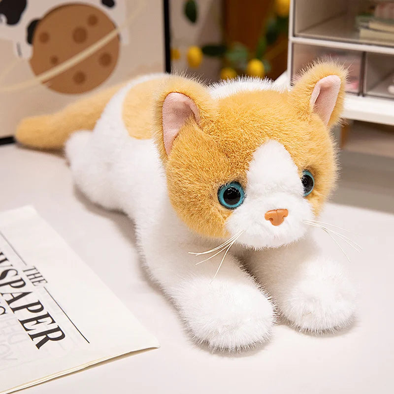 40/50cm British Shorthair Ragdoll Cat Plushies Soft Doll Lifelike Pet Calico Cat Adorable Birthday Gift For Girl Boy