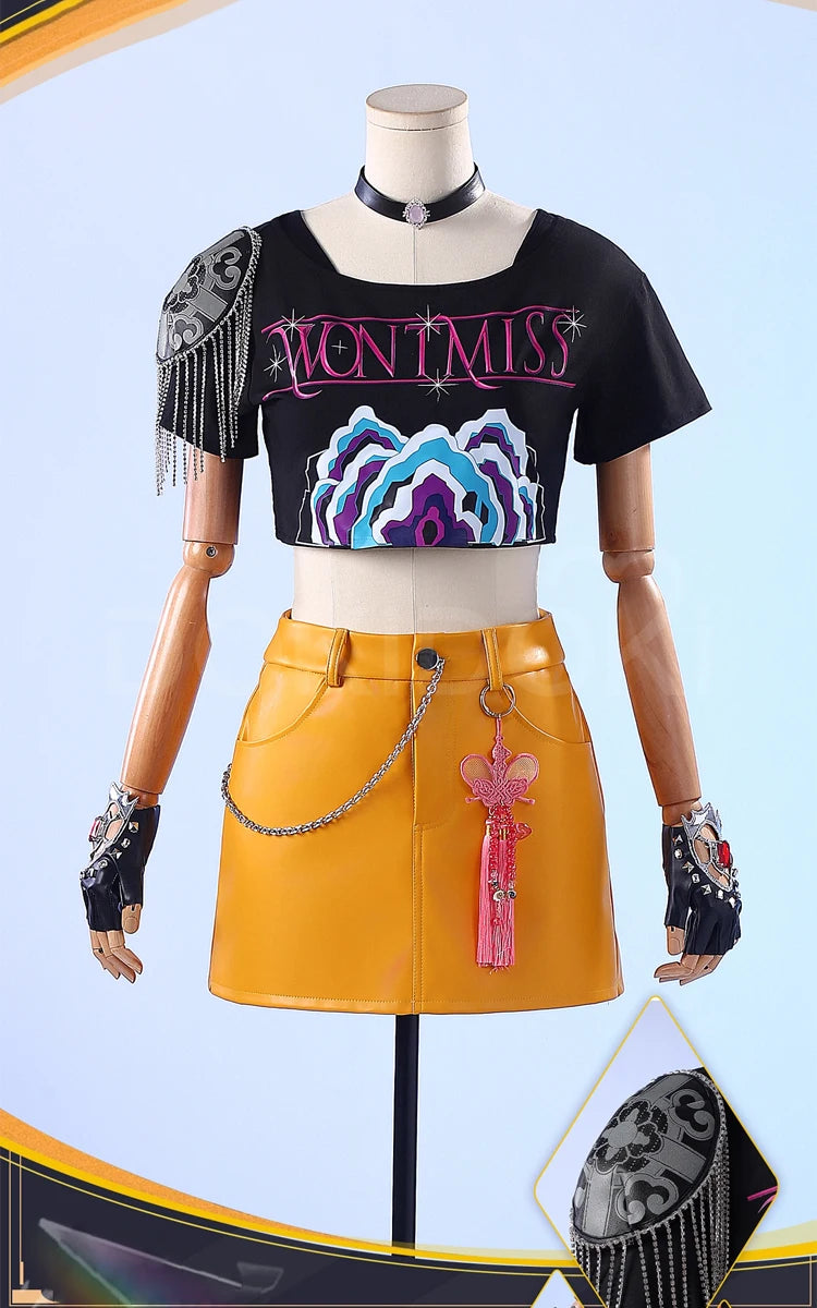 【Last Batch】IN STOCK Rumii Zoeyy Miraa Cosplay Costume【XS-3XL】DokiDoki-R Women Yellow Suit Rumii Miraa Costume Plus Size