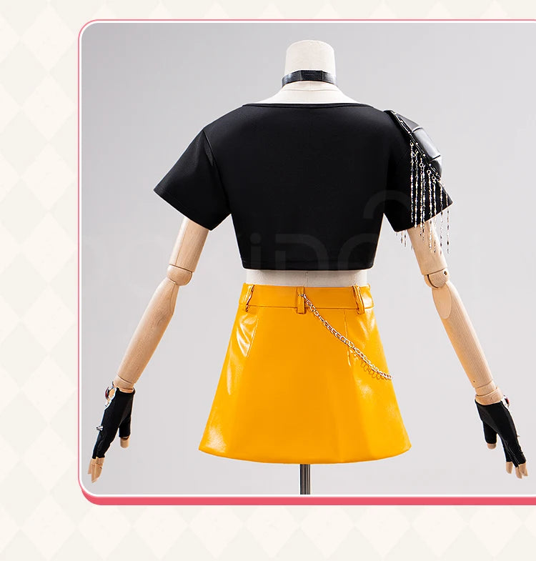 【Last Batch】IN STOCK Miraa Cosplay Costume Cosplay【S-3XL】DokiDoki-N Women Halloween Costume Black Yellow Suits Plus Si