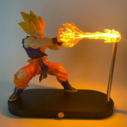 New Dragon Ball Son Goku Kamehameha Night Lamp Desktop Decoration Model Night Anime Surrounding Children'S Toys Birthday Gift
