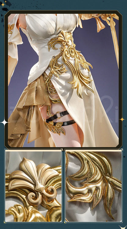 IN STOCK Aglaea Cosplay Costume Game Honkai: Star Rail DokiDoki-SR HSR Women Golden Gorgeous Dress Aglaea Halloween Wig
