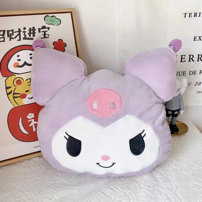 Sanrio Very Soft Kuromi Back Cushion Throw Pillow Sofa Bed Room Decor Comfortable Japanese Style Pillow Gifts Girl