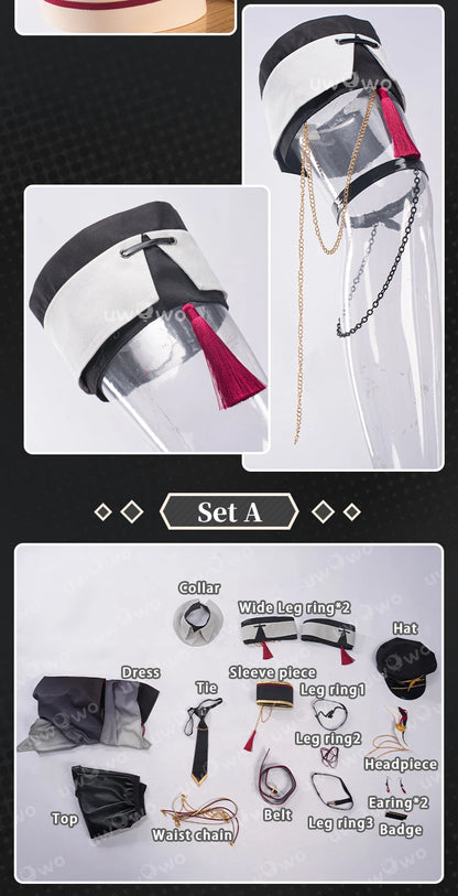 PRE SALE UWOWO Shenhe Cosplay Game Genshin Impact Fanart Shenhe Military Uniform Cosplay Costume With Coat Halloween Costume