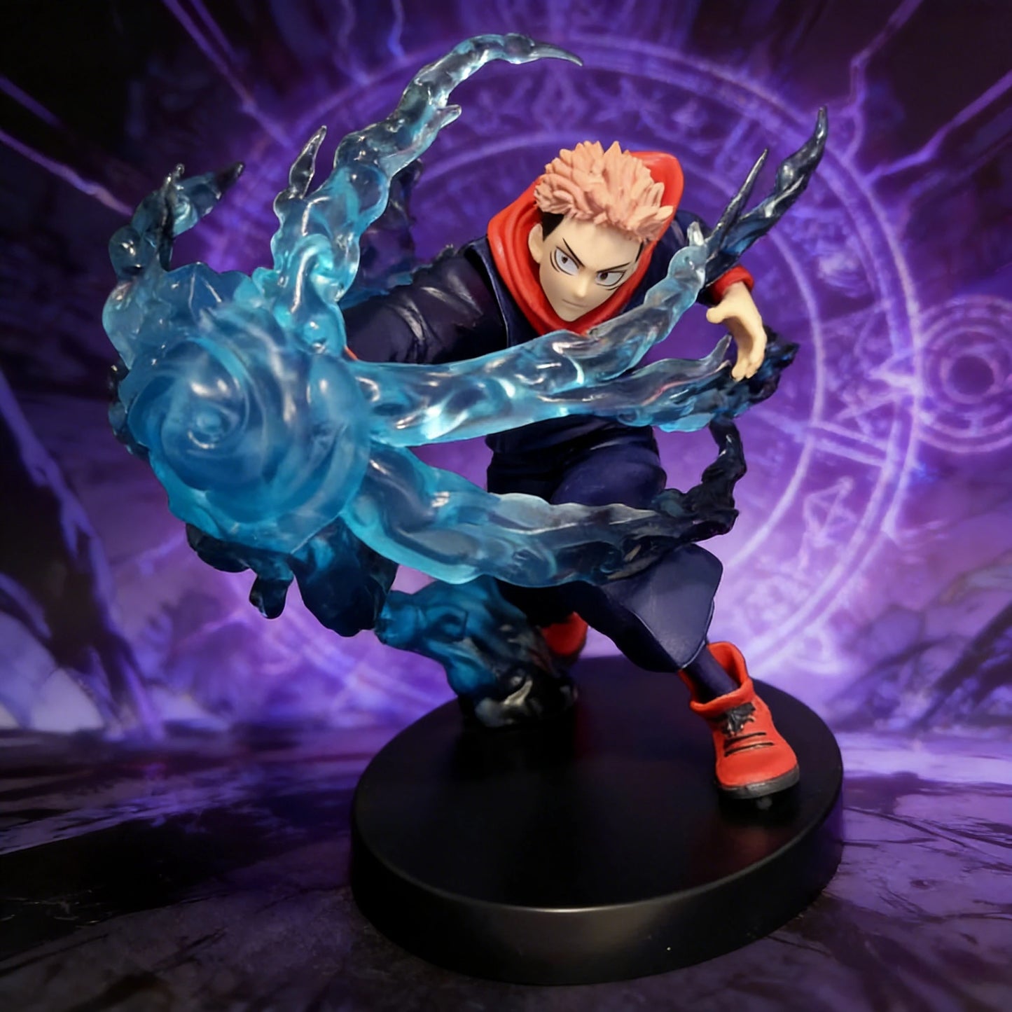 Anime Sorcery Fight JJK Yuji Itadori Handmade Desktop Decoration Ornament Model with Base Collectible Toy Gift for Boys
