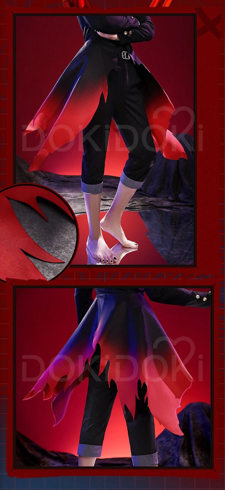 IN STOCK【S-3XL】Okarun Takakura Ken Cosplay Costume Anime Dandadan DokiDoki-SR Men Mask Halloween DAN DA DAN Okarun Plus Size