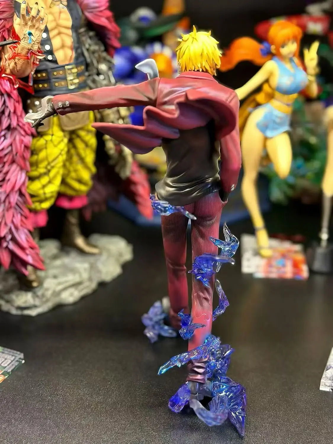 24cm One Piece Sanji Anime Figure Fashion Show Sanji Figurine Pvc Model Statue Doll Decoration Collection Ornaments Toys Gift