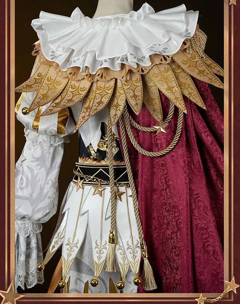 Identity V Hullabaloo Mike Morton Brightest Star Cosplay Costume Wig Uniform Hat Props Halloween Party for Women Men Carnival