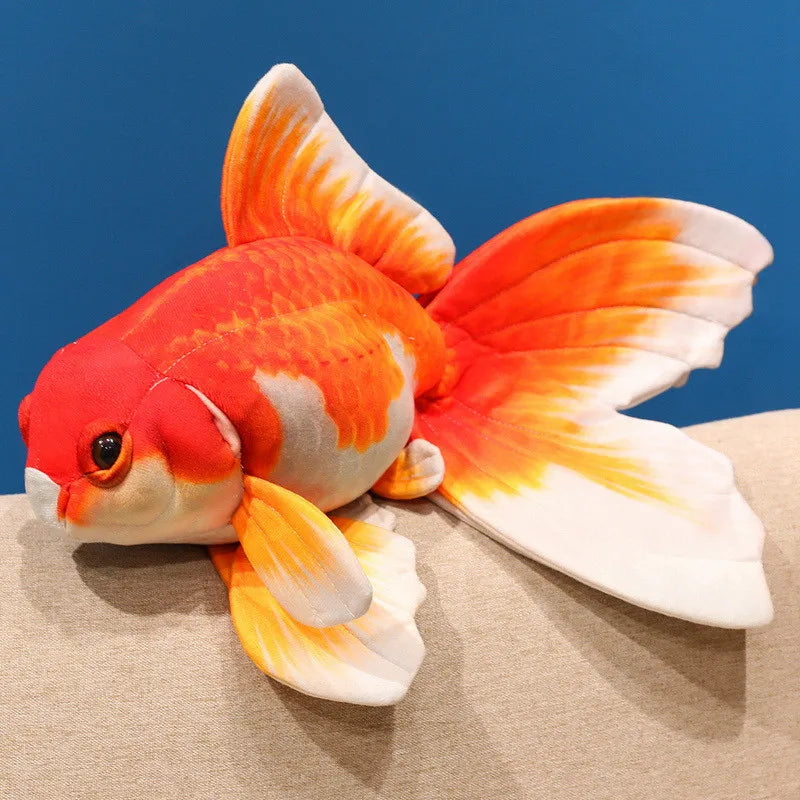 50cm Creative goldfish plush pillow Toy Simulation Fish Soft Plush cartoon Fake Fish Toy kawaii room decor kids gifts ﻿