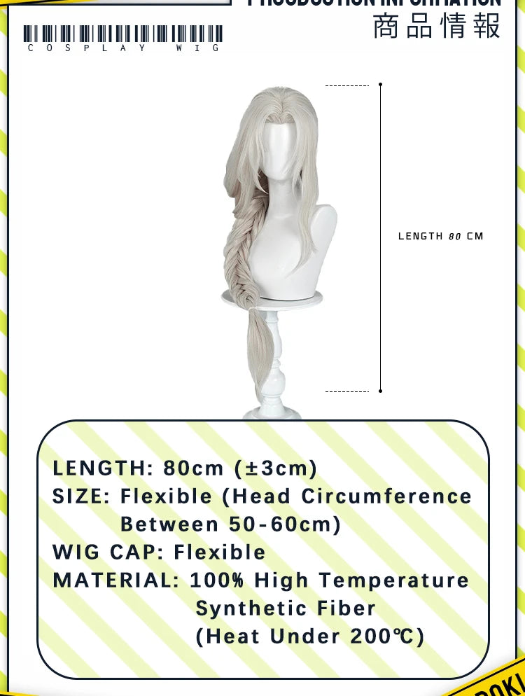 IN STOCK The Fire Keeper Ciaran Wig Game Dark Souls Cosplay Wig DokiDoki Women 80cm Long Hair Cosplay Eye Mask Free Wig Cap