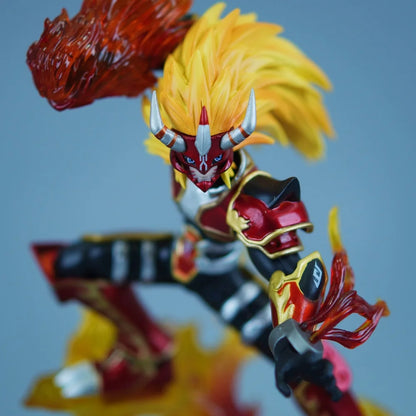 26cm Anime Digimon Adventure Agnimon PVC Action Figure Statue Desktop Ornament Model Toy Gift