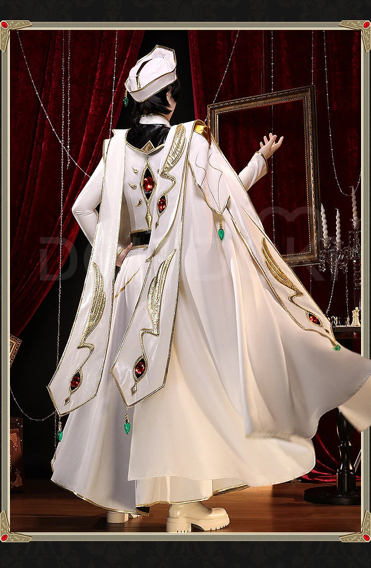IN STOCK Lelouchh Lamperougee C Cosplay Anime【S-2XL】DokiDoki-SR Men Emperor C Queen Lelouchh Cosplay Plus Size Halloween