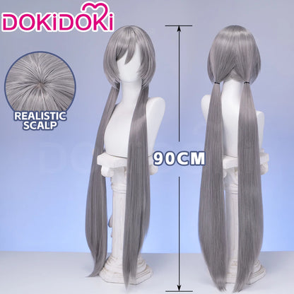 IN STOCK Judyy Hoppss Wig Movie DokiDoki Women Long 90cm Grey Twintails Hair Rabbit Judyy Hoppss Chirstmas Cosplay Free Cap Wig