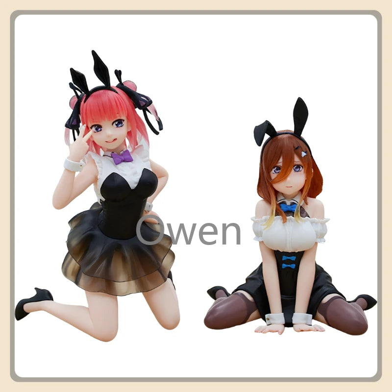 Anime Nakano Miku Figurine The Quintessential Quintuplets  Nakano Nino Bunny Girl Figures PVC Model Collection Toy Birthday Gift