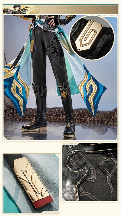 Dan Heng IL Permansor Terrae Cosplay Costume Game Honkai: Star Rail【S-2XL】DokiDoki-SR Danheng Tail Halloween Cosplay Plus Size