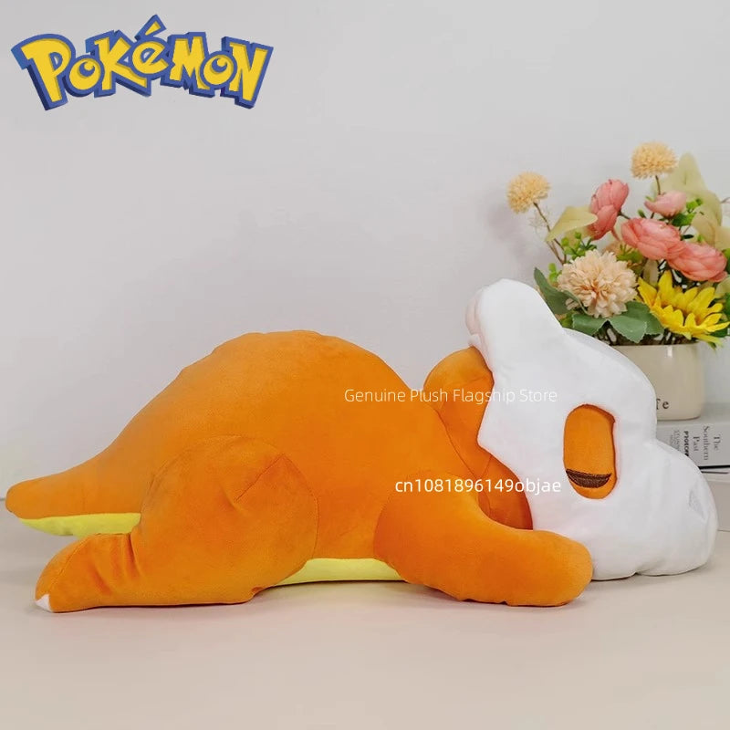 50cm Big Size Sleeping Cubone Anime Plush Stuffed Doll Pokemon Pillow Kawaii Room Decoration Plushies Ornaments Children's Gifts