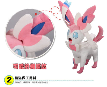 46cm Anime Pokemon Doll Pokémon Fairy Eevee Plush Doll Toy Kawaii Anime Plush Stuffed Doll Children's Companion Gift