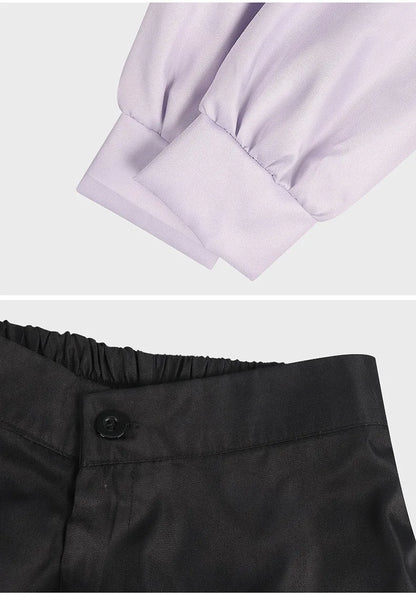 Anime Gachiakuta Riyo Reaper Cosplay Costume Uniform Jacket Short Necklace Akuta Cleaners Halloween Party for Women Girls Props