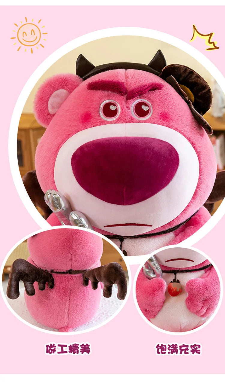 45/60/75cm Big Size Lotso Disney Anime Plush Stuffed Doll Kawaii Room Decor Plushies Children Cartoon Pillow Holiday Gifts