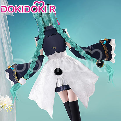 MIKUU Cosplay Costume Game Cosplay DokiDoki-R Mikku Cosplay Women Cute Lolita Dress Costume Mikuu Panda Cosplay Wig