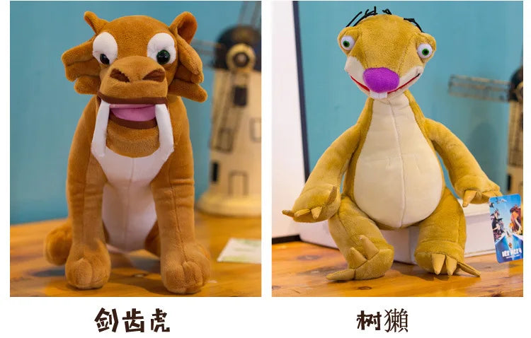 Disney Ice Age Sid Stuffed Toys Anime Cart Squirrel Scart Manny Diego Sloth Plush Doll Toy Room Decoration Kids Christmas Gift