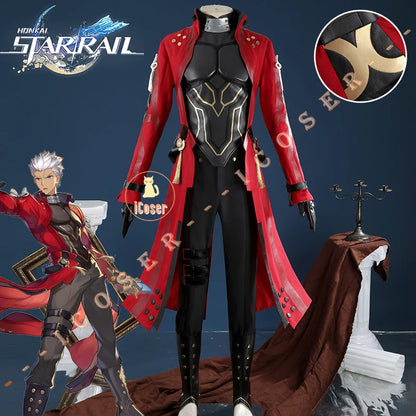 Honkai Star Rail Fate Archer Cosplay Costume Wig Uniform Coat Outfit Festival Halloween Party for Women Girls Carnival iCoser