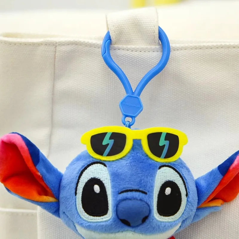 Disney Toy Story Stitch Kawaii Plush Toys Guitar Cartoon Stuffed Anime Bag Keychain Pendant Car Keyring Birthday Christmas Gifts