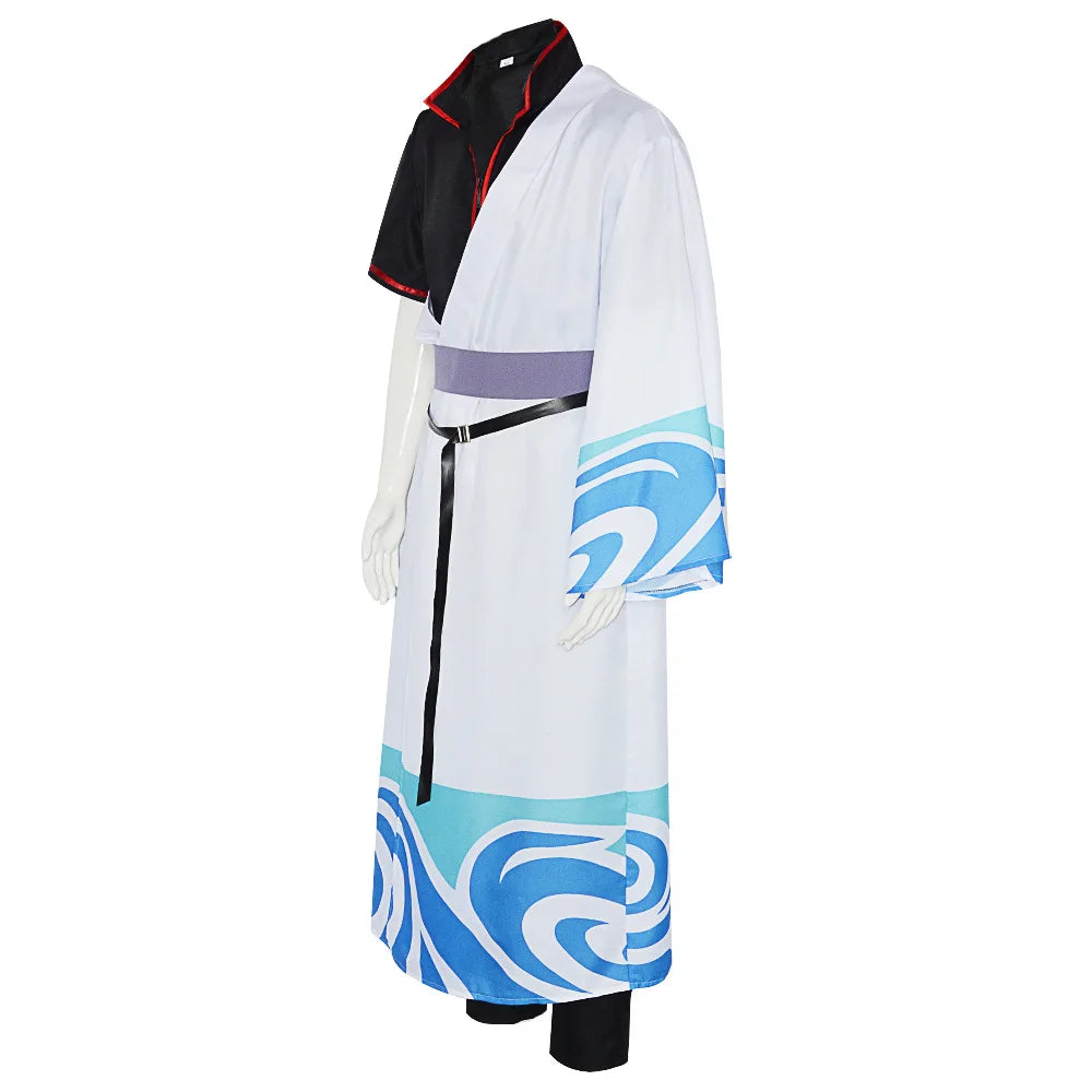 CosZtkhpCN Sakata Silver Time COS Clothing Set Polyester