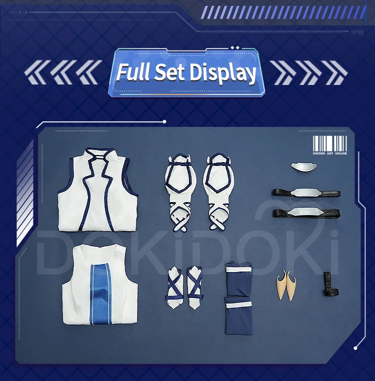 IN STOCK Yuuki Asuna Cosplay Costume Anime Sword Art Online DokiDoki-SR Female Costume Water Elf Asuna Cosplay