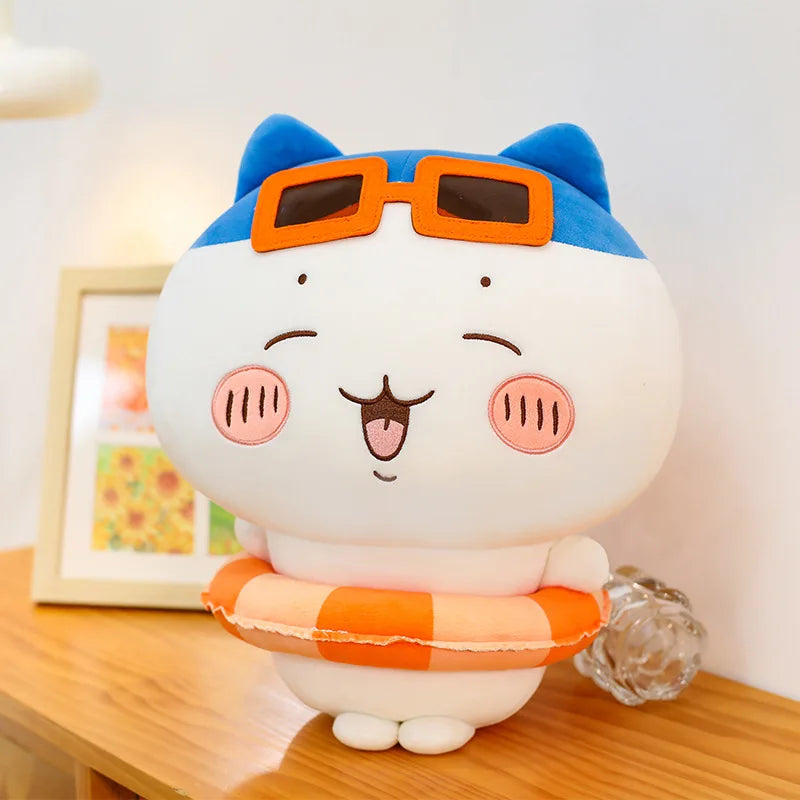 25/35/45cm Big Size Chiikawa Cartoon Anime Plush Stuffed Doll Hachiware Room Decoration Plushies Pillow Ornaments Holiday Gift