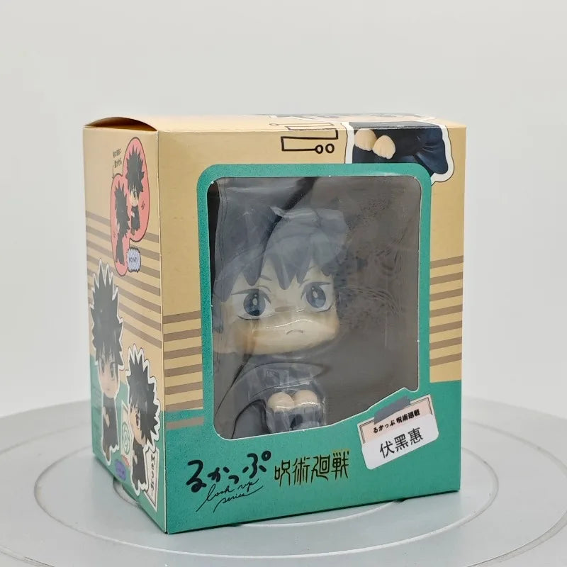 Popular Big Head Cute Anime Jujutsu Posture Figurine Naruto Shippuden Action Figures PVC Q Version Collection Model Toys Gifts