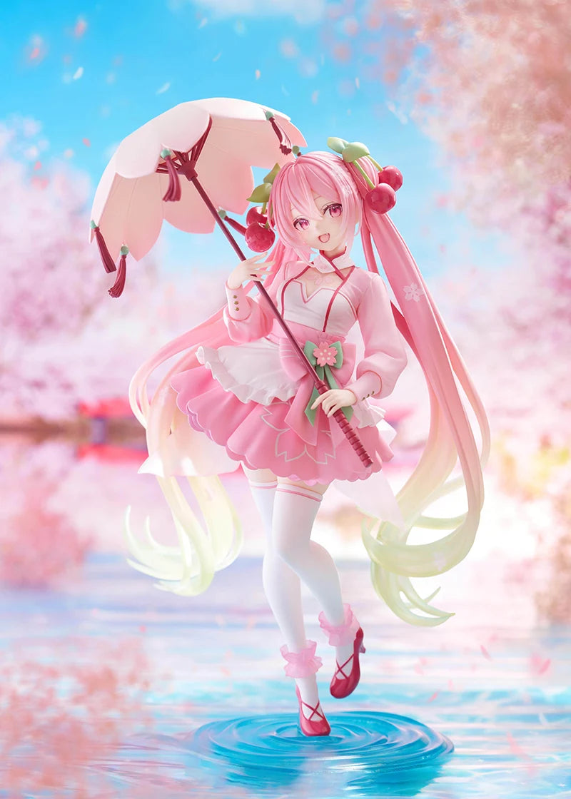 Bandai Hatsune Miku Sakura Dress Ver. 21CM PVC Model