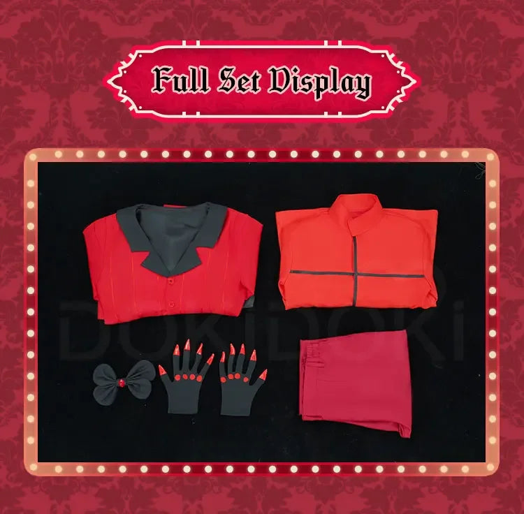 IN STOCK Alastor Lucifer Charlie Adam Cosplay Costume Anime DokiDoki-N【XS-3XL】 Halloween Costume Lucifer Cosplay Plus Size