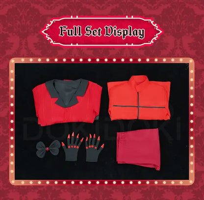 IN STOCK Alastor Lucifer Charlie Adam Cosplay Costume Anime DokiDoki-N【XS-3XL】 Halloween Costume Lucifer Cosplay Plus Size