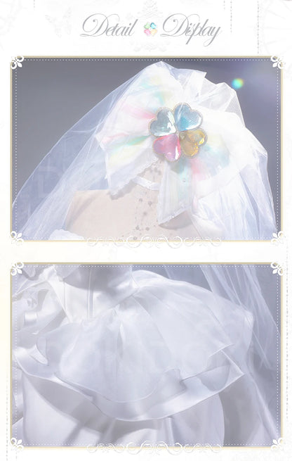 Hinamori Amu Cosplay Costume Anime Shugo Chara Cosplay DokiDoki-R Women Angel White Wedding Dress Hinamori Amu Costume Halloween