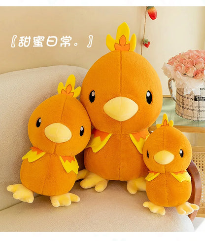 45/60/80CM Big Size Pokemon Torchic Plushies Cartoon Anime Plush Pillow Soft Doll Kawaii Stuffed Plushie Ornament Children Gift