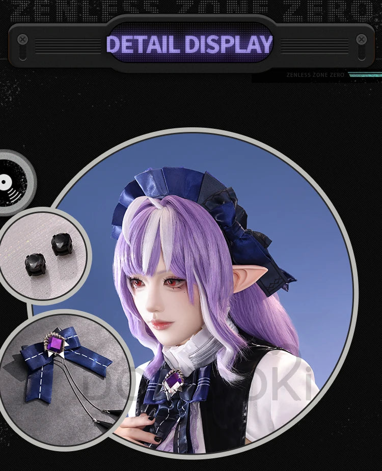 IN STOCK Vivian Banshee Cosplay Costume Game Zenless Zone Zero DokiDoki-SR Vivian Cosplay Metal Accessories ZZZ