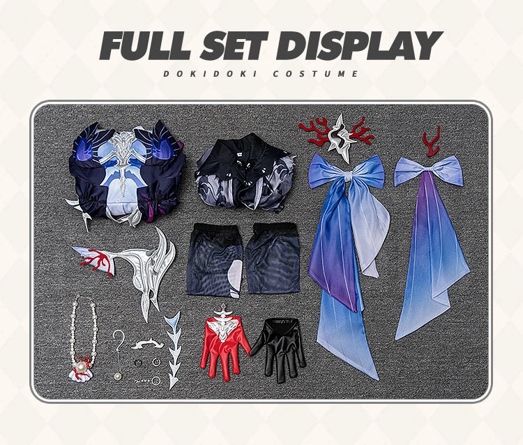 IN STOCK Hysilens Cosplay Costume Game Honkai: Star Rail DokiDoki-N HSR Women Dress Helektra Halloween Cosplay