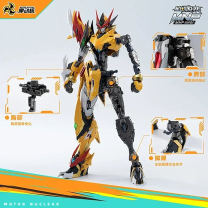 1/100 MG BAIQI MNP-XH01 Motor Nuclear Mecha Aobing Alloy Assembling Model Robot Toys Kids Gifts - without original box