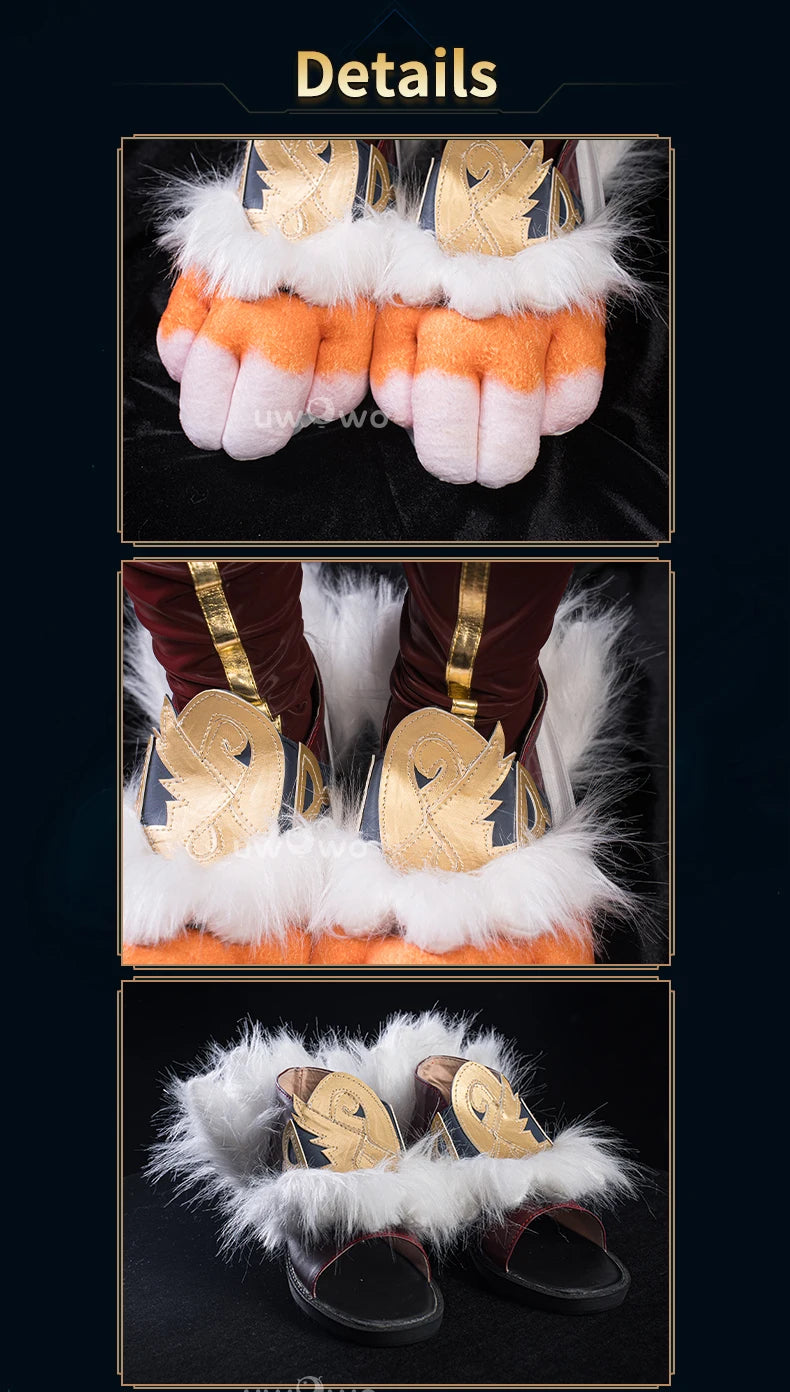 UWOWOW Aurora Shoes Game Aurora Witch Bunny Champion Cosplay Shoes Size 35-45 Shoes cover