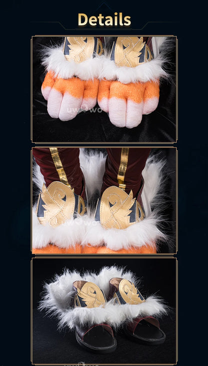 UWOWOW Aurora Shoes Game Aurora Witch Bunny Champion Cosplay Shoes Size 35-45 Shoes cover