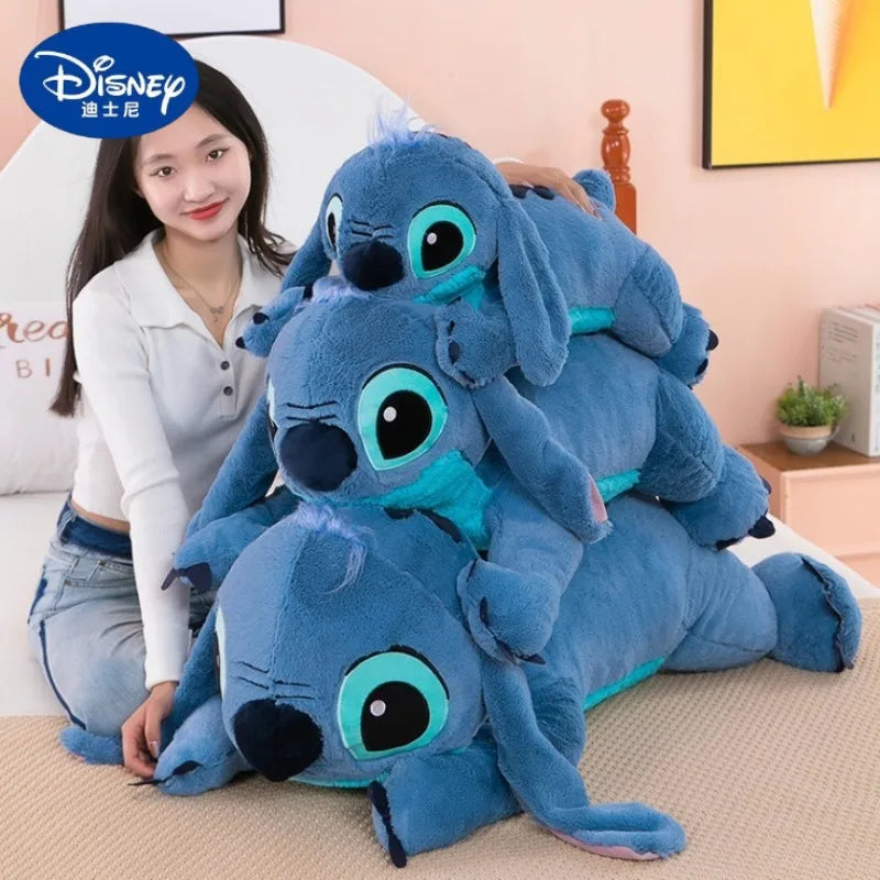 60/80/100cm Super Big Size Lilo & Stitch Disney Anime Plush Stuffed Doll Kawaii Room Decor Plush Children's Pillow Holiday Gifts