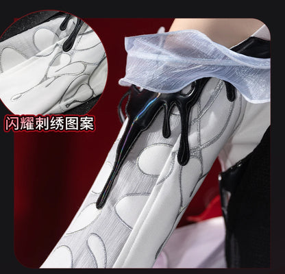 Honkai Star Rail Evernight March 7th Cosplay Costume Dress Mysterious Foreign Guest Headwear Halloween Party for Women Girls Set