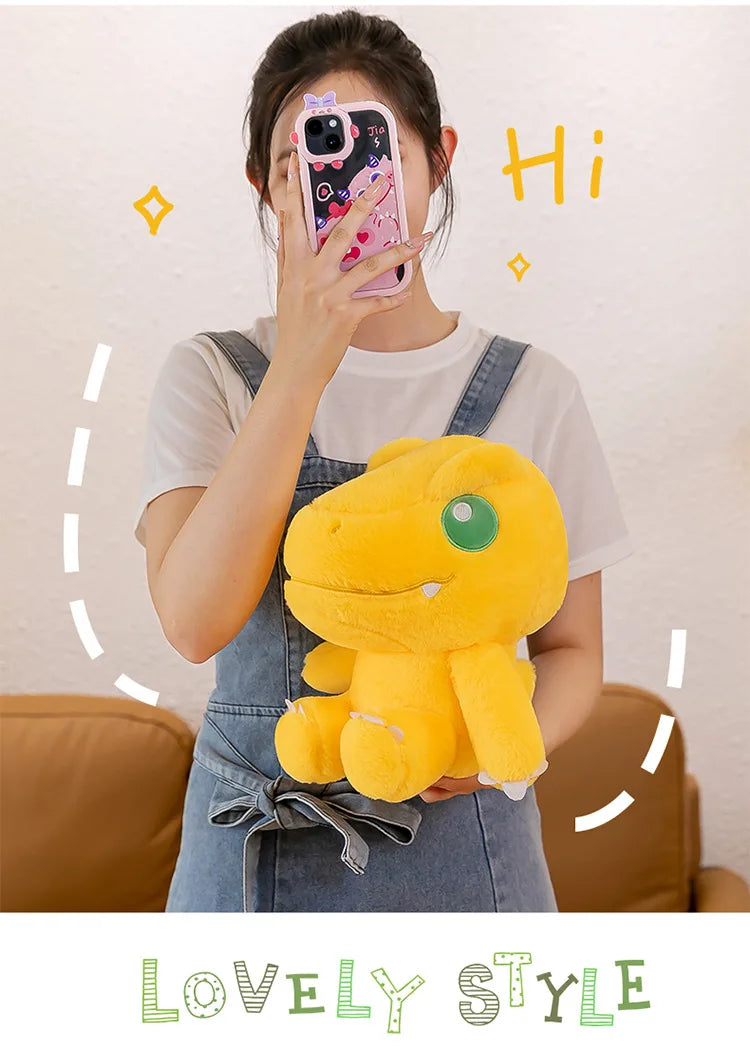 45/55/70cm Big Size Agumon Digimon Adventure Anime Plush Stuffed Doll Kawaii Decoration Plushies Children Pillow Holiday Gift