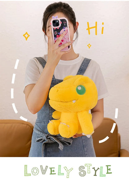 45/55/70cm Big Size Agumon Digimon Adventure Anime Plush Stuffed Doll Kawaii Decoration Plushies Children Pillow Holiday Gift