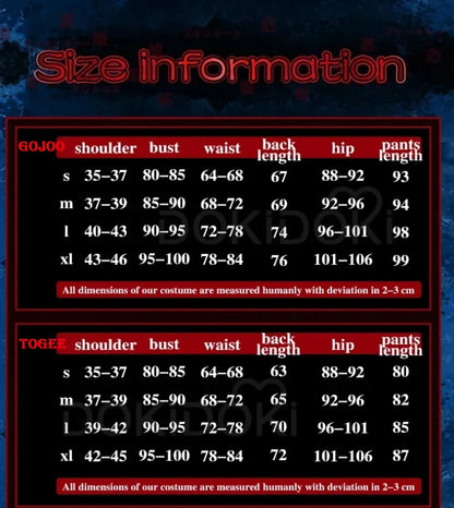 IN STOCK Gojo Satoruu/ Togee Inumaki Cosplay Costume Anime  DokiDoki-SR Dark Blue Uniform Costume Christmas