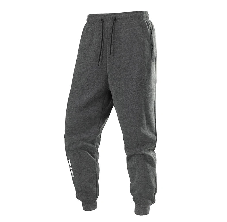 Chrlck Men’s Unisex Winter Fleece Sweatpants Warm Running Jogging Sport Trousers Elastic Waist Thick
