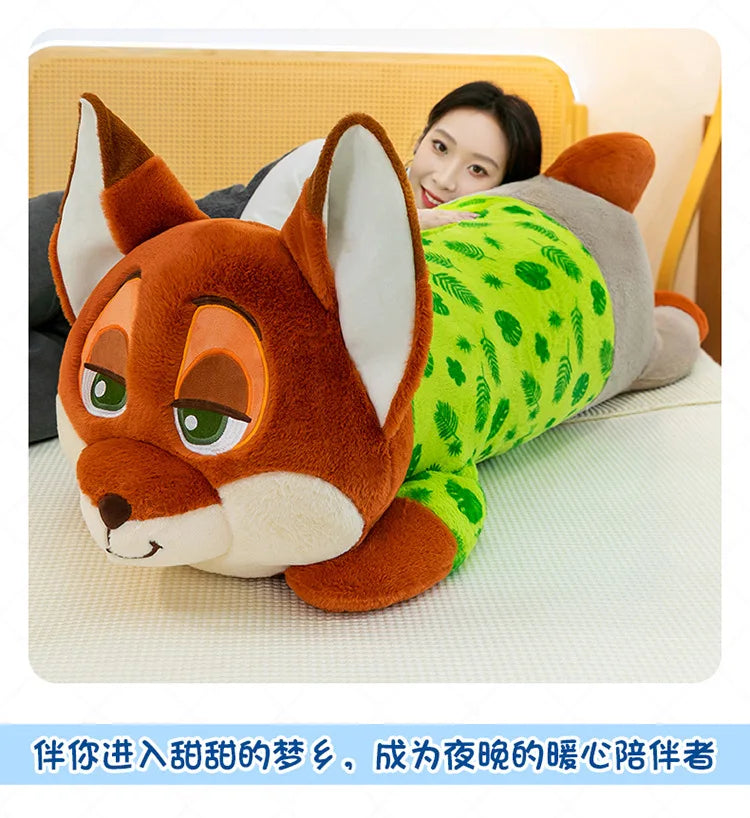 85/105/125cm Super Big Size Judy Hopps Zootopia Anime Plush Stuffed Doll Kawaii Nick Wilde Plushies Children Pillow Holiday Gift