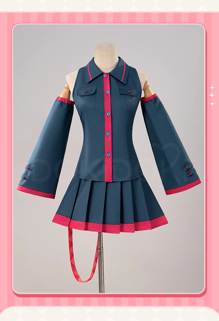 IN STOCK Tetoo Kasanee Cosplay Costume Game Cosplay【S-2XL】DokiDoki-N Women Suit Blue Uniform Tetoo Cosplay Plus Size